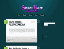 Tablet Screenshot of adamazievents.com